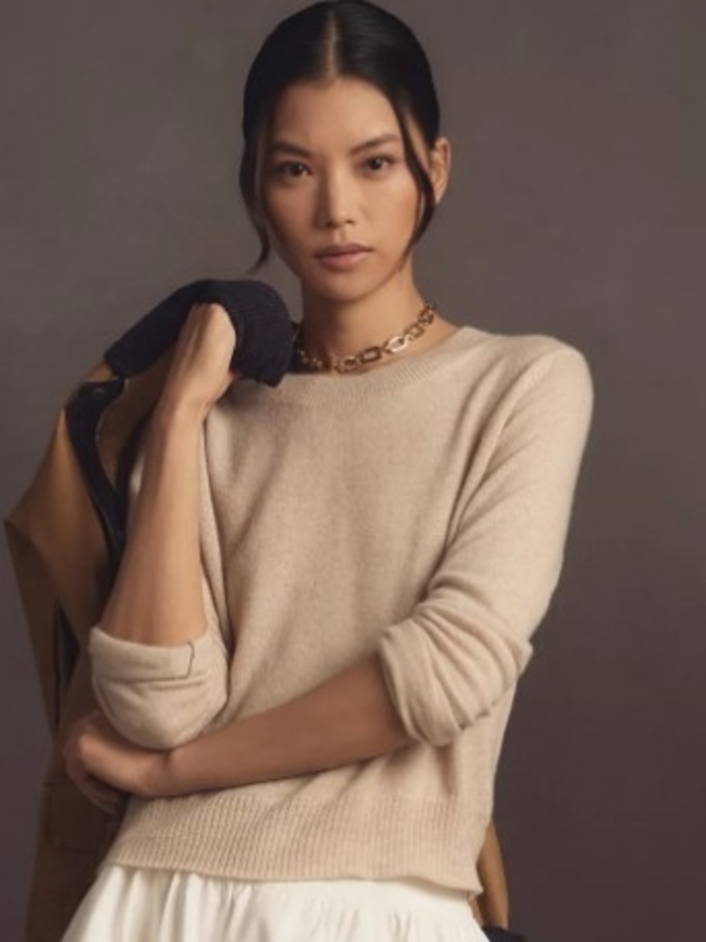 Reformation Cream Crewneck Sweater